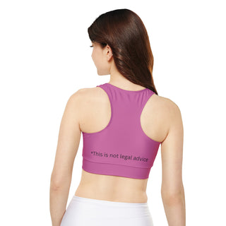 Running From the Law Fully Lined, Padded Sports Bra