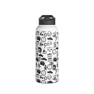 Legalish Stainless Steel Water Bottle, Standard Lid