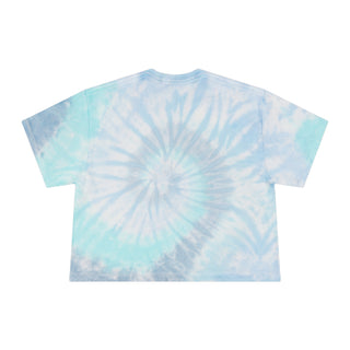 Chill Vibes Tie-Dye Crop Tee, Casual Summer Top, Gift for Her, Beach Wear, Trendy T-Shirt, Comfortable Festival Apparel