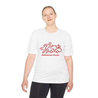 Ambulance Chaser Unisex Moisture Wicking Tee - Fun Fitness Shirt for Runners and Enthusiasts