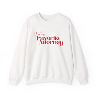 Santa's Favorite Attorney Christmas Crewneck Sweatshirt
