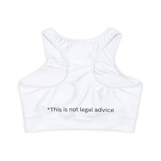 Running From the Law Fully Lined, Padded Sports Bra