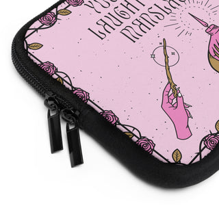 You can't spell laughter without manslaughter Laptop Sleeve