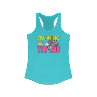 Running From the Law Women's Ideal Racerback Tank