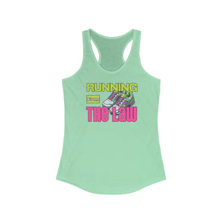 Running From the Law Women's Ideal Racerback Tank