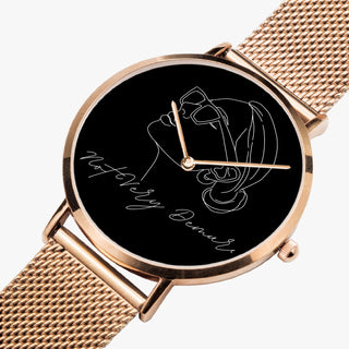 Not Very Demure Fashion Ultra-thin Stainless Steel Quartz Watch