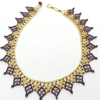 Small Lace Necklace: White