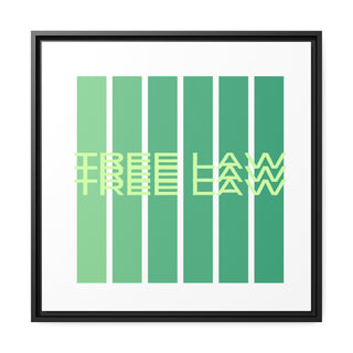 Tree Law Matte Canvas, Black Frame