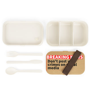 Don't Post your crimes on social media Bento Lunch Box