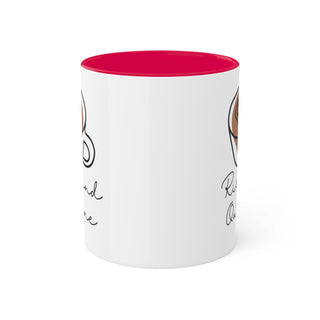 Rise and Outline Colorful Mugs, 11oz