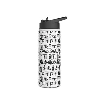 Legalish Stainless Steel Water Bottle, Standard Lid