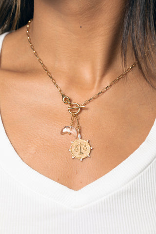 Scales of Justice Front Toggle Necklace