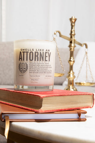 Smells Like an Attorney Candle