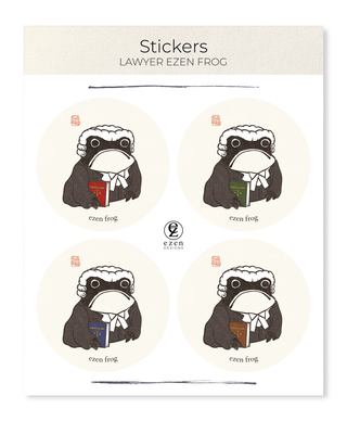 Enzen Frog Sticker Set