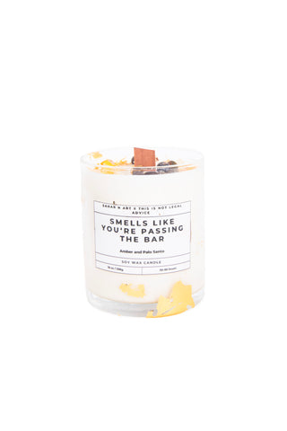 Smell's Like You're Passing the Bar Candle