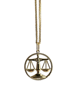 Scales of Justice Gold Necklace