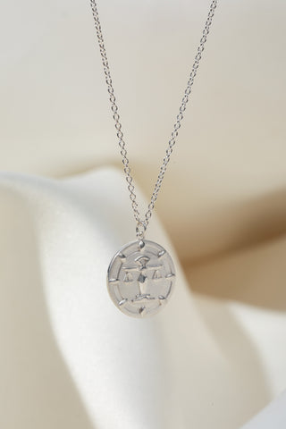 Silver Scales of Justice Necklace
