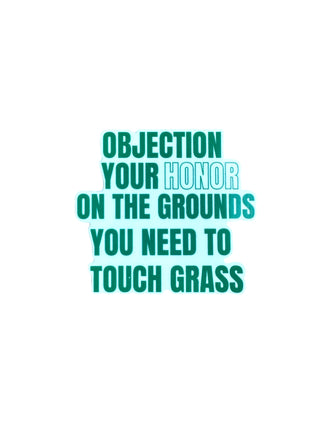 Touch Grass sticker