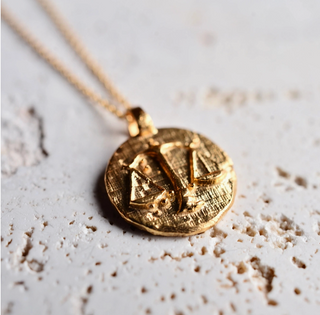 Scales of Justice Coin Necklace