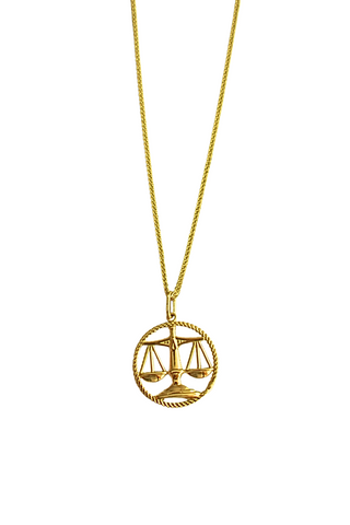 Scales of Justice Gold Necklace