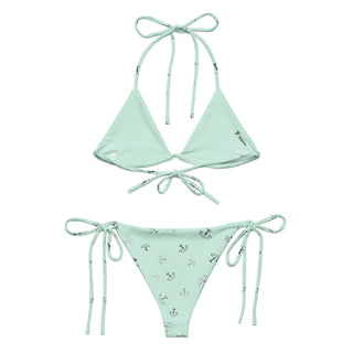 Scales of Justice All-over print recycled string bikini