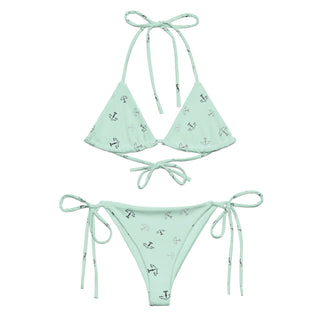 Scales of Justice All-over print recycled string bikini