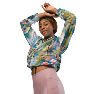 Justice in Bloom Women’s cropped windbreaker