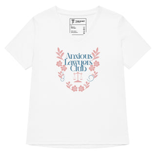 Anxious Lawyers Club Women’s relaxed v - neck t-shirt - *This is not legal advice