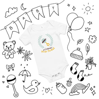 Attorney Work Product Baby short sleeve one piece - *This is not legal advice