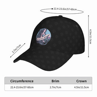 Attractive Nuisance Curved Brim Baseball Cap (AOP) - *This is not legal advice