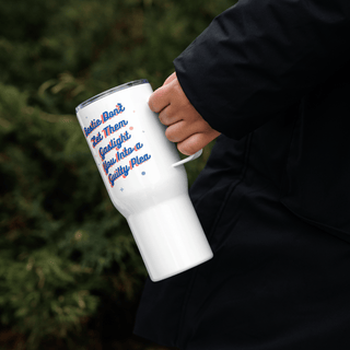 Bestie, don't let them gaslight you into a guilty plea Travel mug with a handle - *This is not legal advice