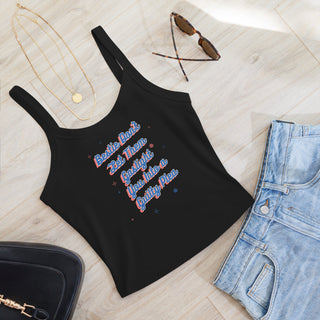 Bestie Don't Let them Gaslight You into a Guilty Plea Women’s micro - rib tank top - *This is not legal advice