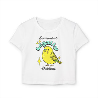 Budgie Baby Tee - Somewhat Legally Dubious Women's T-Shirt - *This is not legal advice