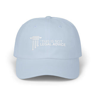 Classic Dad Cap with Funny Legal Advice Quote - Stylish Baseball Hat for Dads, Unique Gift for Fathers Day, Casual Wear, Outdoor Activities - *This is not legal advice