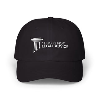 Classic Dad Cap with Funny Legal Advice Quote - Stylish Baseball Hat for Dads, Unique Gift for Fathers Day, Casual Wear, Outdoor Activities - *This is not legal advice