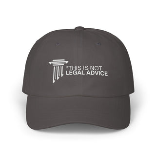 Classic Dad Cap with Funny Legal Advice Quote - Stylish Baseball Hat for Dads, Unique Gift for Fathers Day, Casual Wear, Outdoor Activities - *This is not legal advice