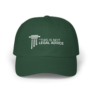 Classic Dad Cap with Funny Legal Advice Quote - Stylish Baseball Hat for Dads, Unique Gift for Fathers Day, Casual Wear, Outdoor Activities - *This is not legal advice