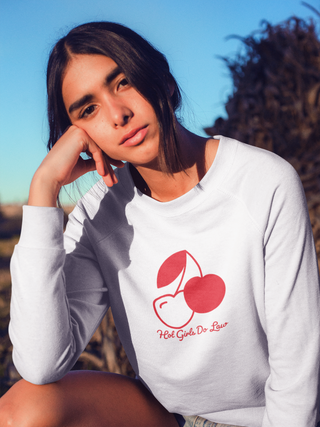 Hot Girls Do Law organic raglan sweatshirt