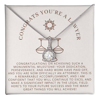 Congrats You're a Lawyer Eternal Hope Necklace - *This is not legal advice