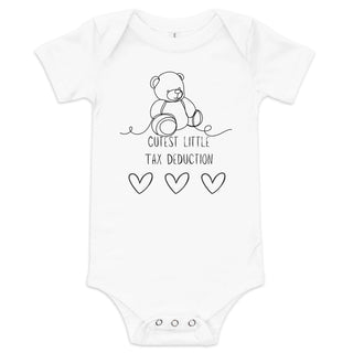 Cutest Little Tax Deduction Baby short sleeve one piece - *This is not legal advice