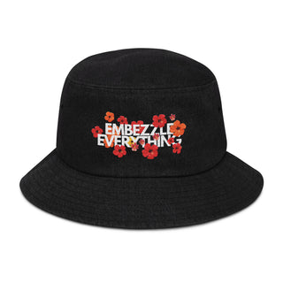 Embezzle Everything Denim bucket hat