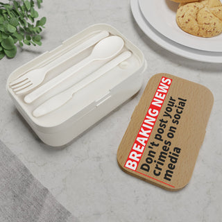 Don't Post your crimes on social media Bento Lunch Box - *This is not legal advice