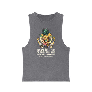Don't Tell the character and fitness people Unisex Stonewash Tank Top - *This is not legal advice