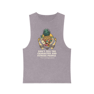 Don't Tell the character and fitness people Unisex Stonewash Tank Top - *This is not legal advice