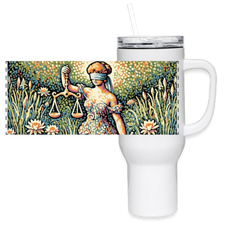 Dotted Justice 40 oz Travel Tumbler - *This is not legal advice