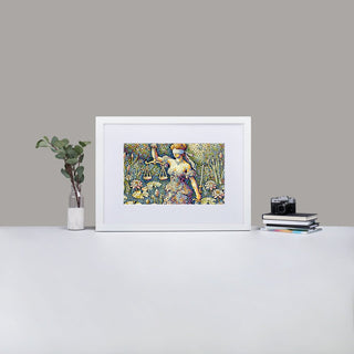 Dotted Justice Matte Paper Framed Poster With Mat - *This is not legal advice