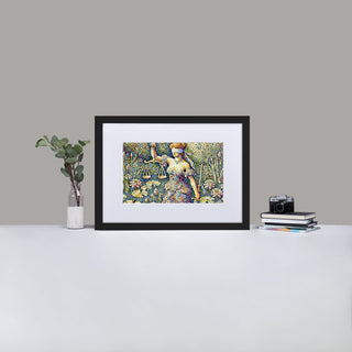 Dotted Justice Matte Paper Framed Poster With Mat - *This is not legal advice