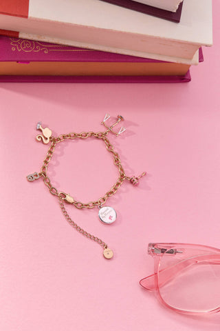 Barbie™ Legal Charm Bracelet: Two Tone