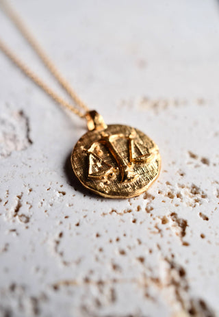 Scales of Justice Coin Necklace