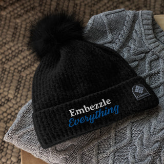 Embezzle Everything Columbia pom - pom beanie - *This is not legal advice